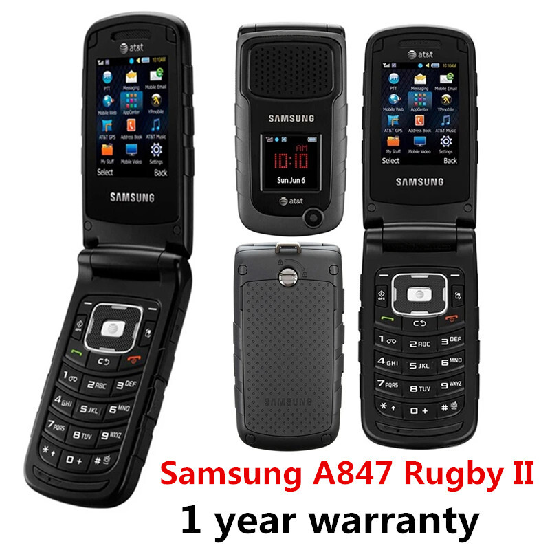 Original Samsung Rugby II A847 Black Cellphone 3G Unlocke