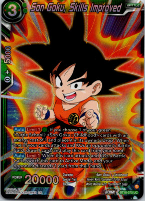 Son Goku, Skills Improved BT18-070 UC Foil Dawn of the Z Legends