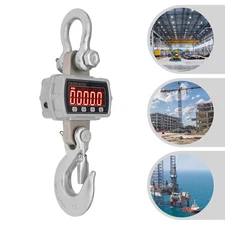 Digital Crane Scale, 3000kg Industrial Hanging Scale, Handheld Hoist Scale