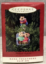 Hallmark 1994 Keepsake Ornament Mistletoe Surprise Hang-Togethers Clip On
