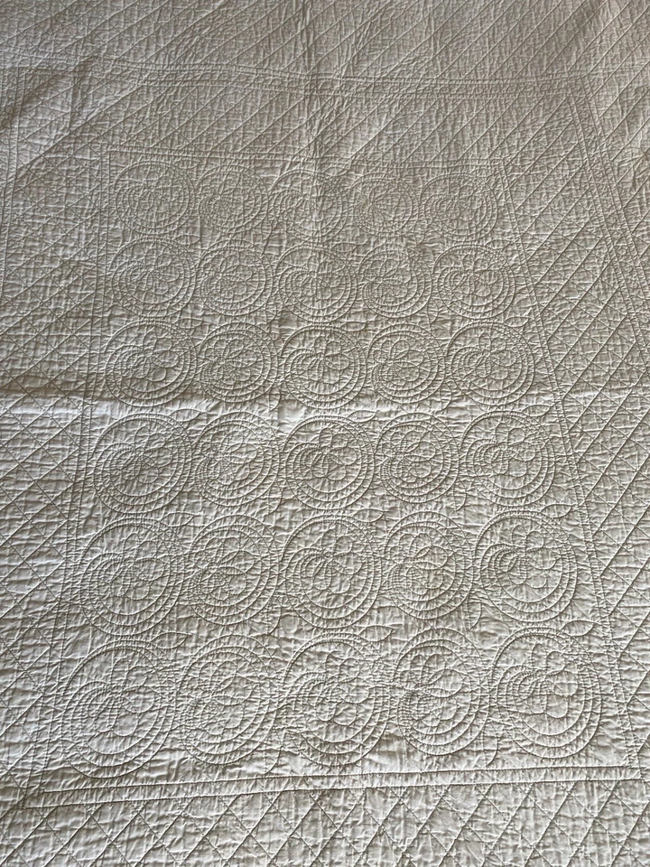 Colcha Rachel Ashwell Simply Shabby Chic algodão completa/rainha borda vieira L cinza - Imagem 4 de 4