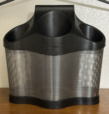 Polder Styling Station Hair Dryer Storage Holder Beauty Tools Organizer Black