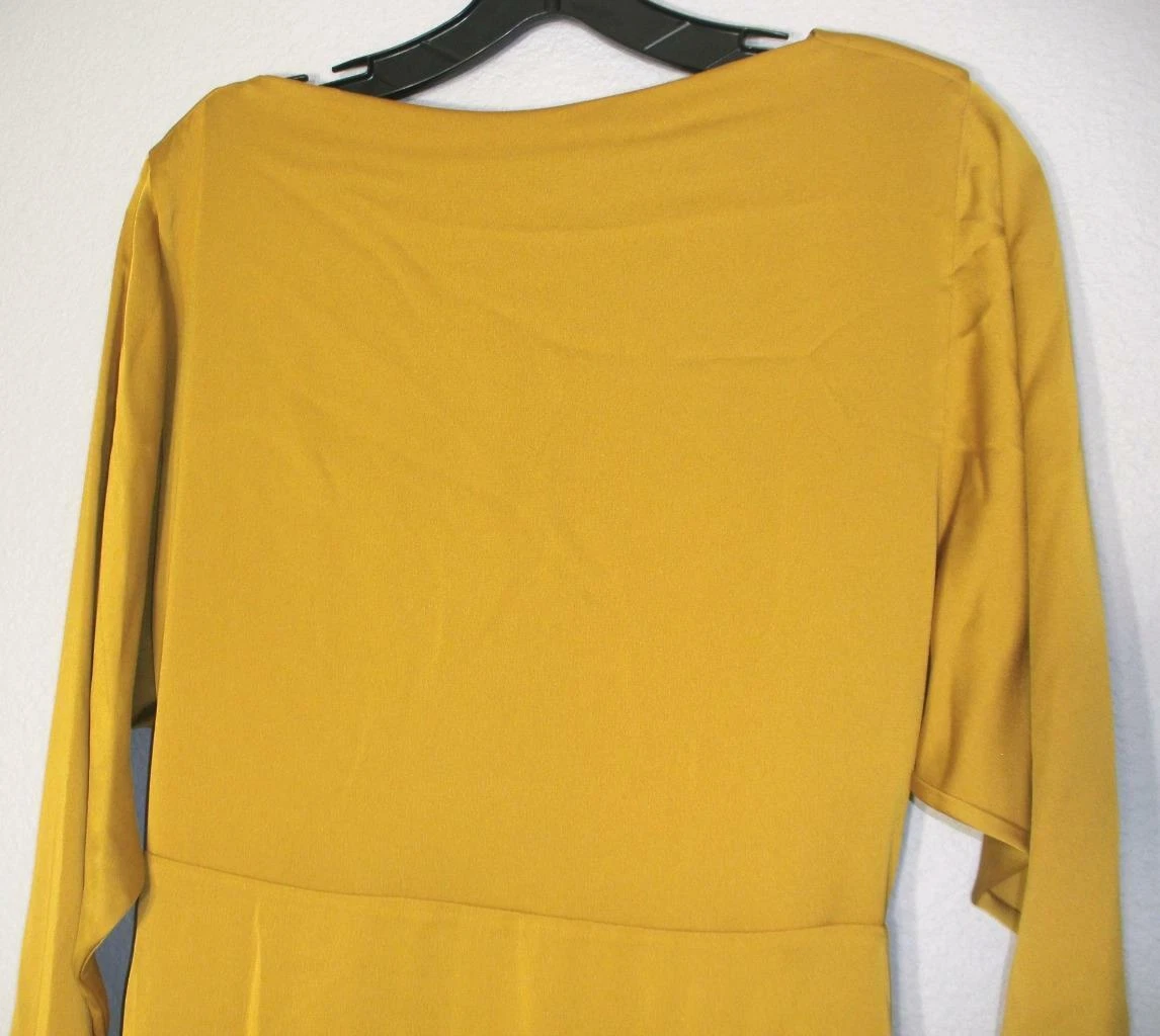 Abito midi nuovo con etichette Kate Spade linea principale uvetta dorata schiena twist 2