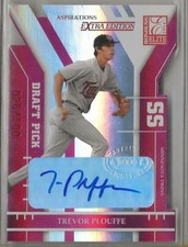 2004 Donruss Elite Extra Edition /100 Trevor Plouffe #300 Auto Die Cut