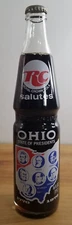 RC Cola Salutes Ohio State Of Presidents 1776-1976  Full Bottle