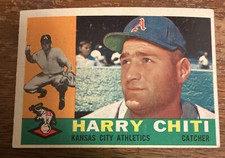 1960 Topps # 339 Harry Chiti KANSAS CITY ATHLETICS