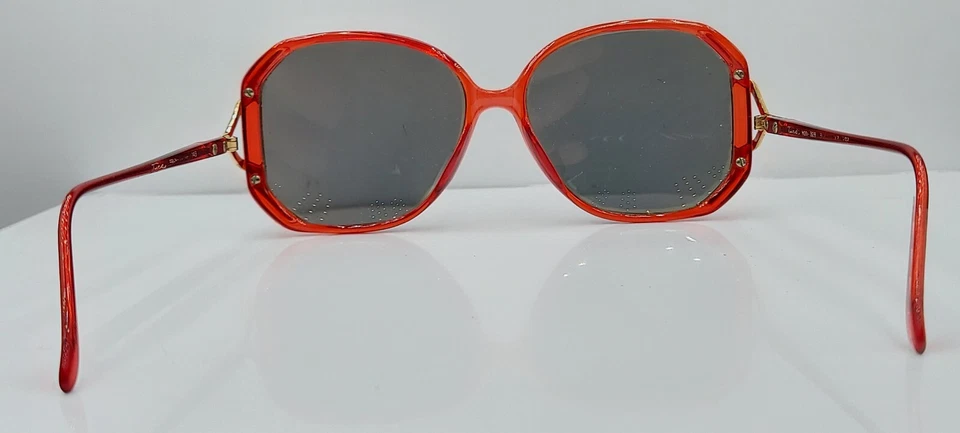 Gafas de sol vintage Tura 329 rojo dorado ovaladas Japón SOLO MARCOS Foto 4 de 4