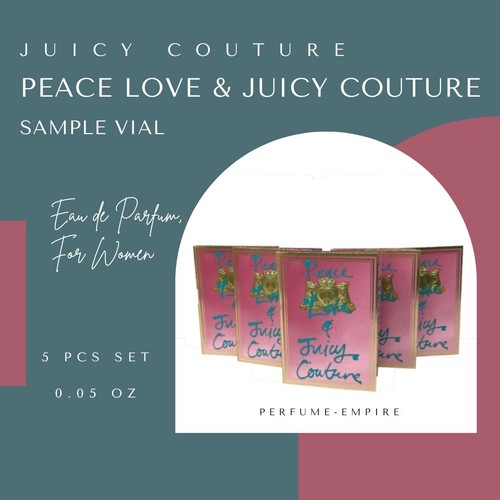 Peace Love & Juicy Couture 5 pcs set sample vial .05 oz - Picture 5 of 5