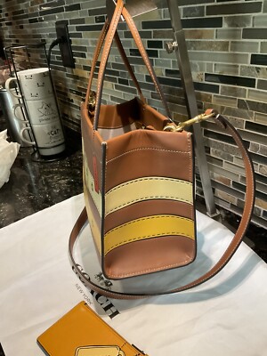 COACH Cashin Carry 22 Trompe L'Oiel Leather & Credit Card Case