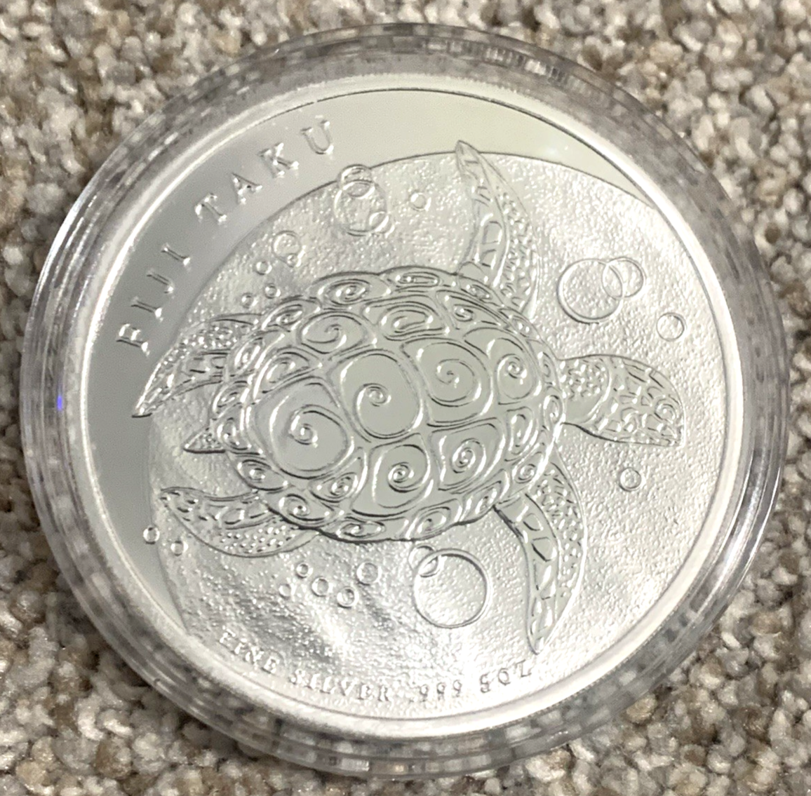 Fiji 蛇年1ドル銀貨（2013年）純銀 2013 Fiji 5 oz Silver $10 Taku BU Gorgeous! Sealed Airtite