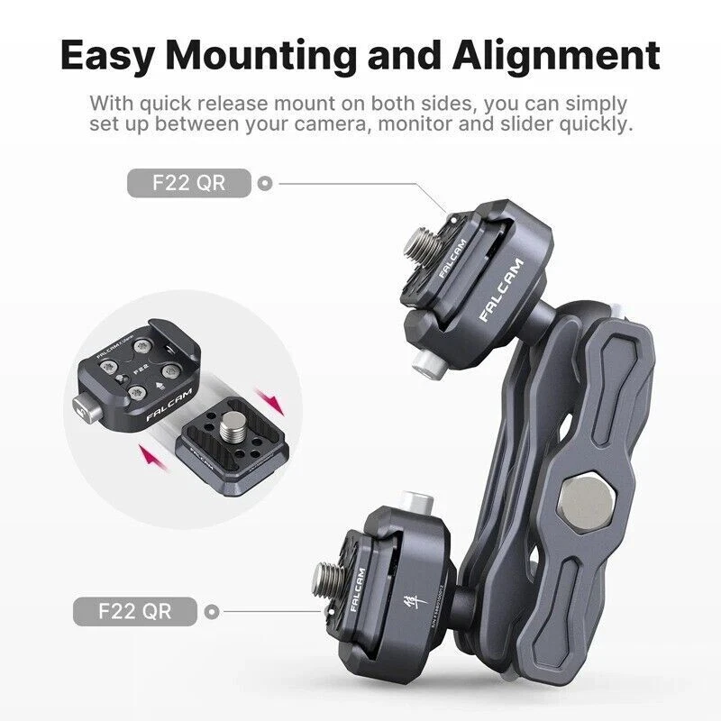 Ulanzi Falcam F22 Dual Head Quick Release Magic Arm 360° für DSLR Kamera Monitor - Bild 4 von 4