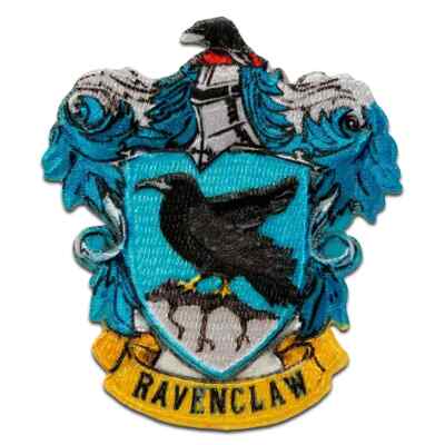 Harry Potter Iron-On Patch: Blue Ravenclaw Coat of Arms New Free Shipping