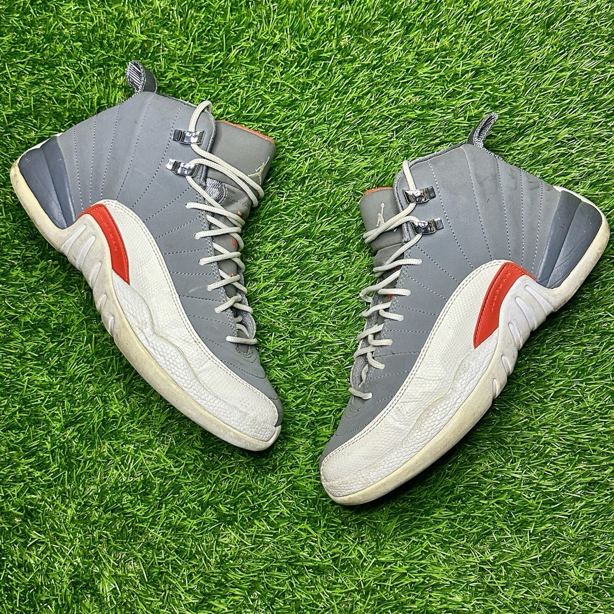 Nike Air Jordan Retro 12 Cool Grey 2012 Size 13 Authentic‎ Basketball  w Box Nike Air Jordan 12 Retro Men Basketball Shoes CT8013 015  main image 2