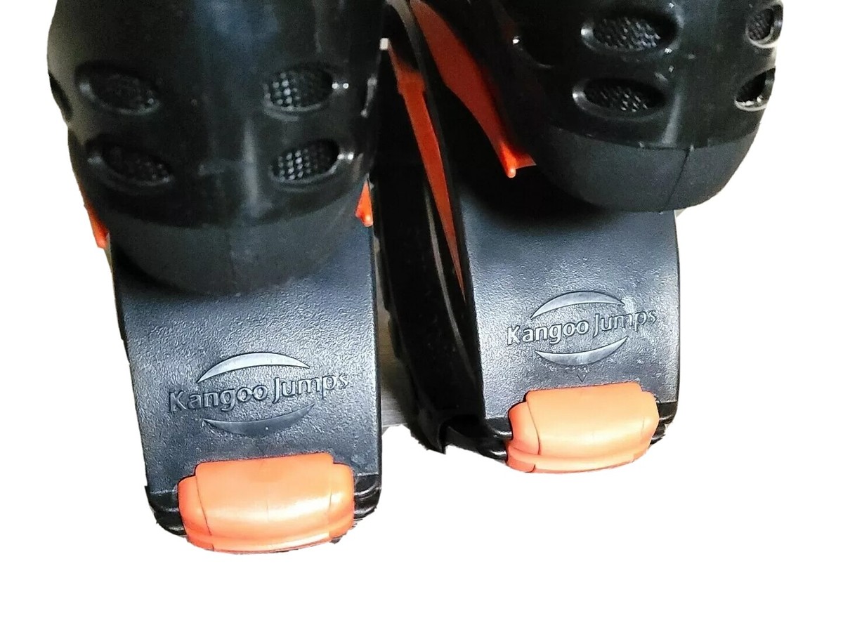 Kangoo Jumps KJ XR3 Exercise Jump Boots Size L- Black/ Orange X