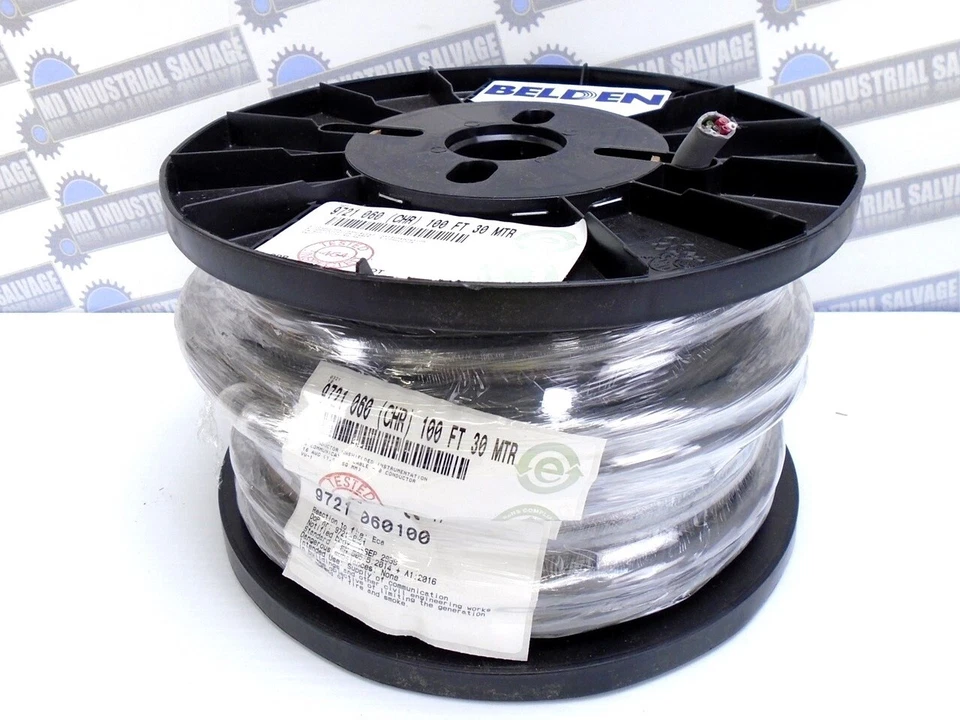 BELDEN - 9721 060 CHR - 8-C - WIRE - 16AWG 600V - Tinned Copper - 100ft 30M -NEW - Image 4 of 4