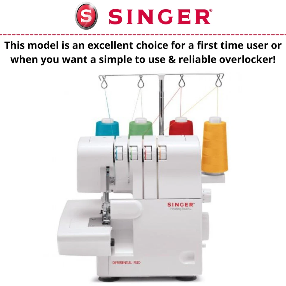 Singer 4-Thread Finishing Touch Overlocker 14SH654, Sewing, Trimming, Finishing - image 3 of 4