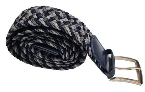 Cintura uomo elasticizzata comoda vestibilità tessuto intrecciato forte vegan friendly - Foto 102 di 184