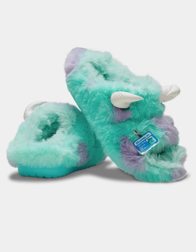 Disney Parks Crocs Monsters Inc. Sulley Adult Classic Cozzzy Sandals M 6 W 8