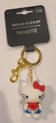 Loungefly Sanrio Hello Kitty Holding Present Figural 3D Keychain NEW