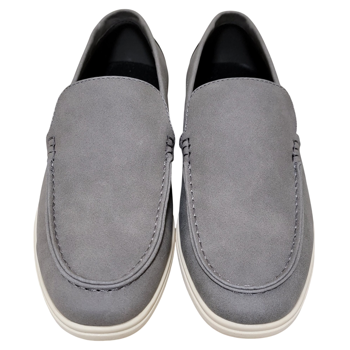 Alfani Men’s Grey Porter Loafers Slip on Dress shoe Size 10 like new Alfani Mens Loafers in Mens Shoes - Walmart.com main image 2