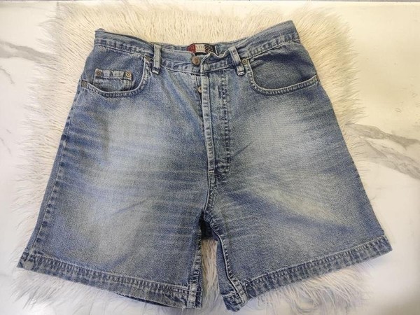 Women Denim Shorts Blue Denim M