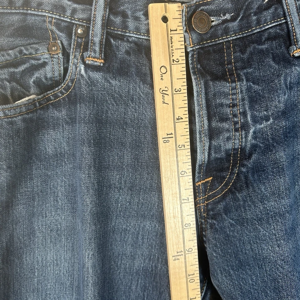 Pantalones de mezclilla Abercrombie & Fitch para hombre 34X34 el clásico botón recto mosca Y2K Foto 3 de 4