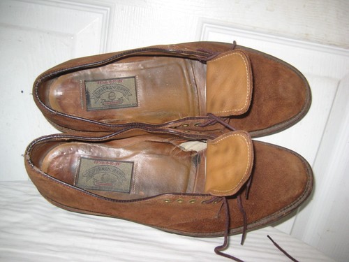 Armani Jeans Brown Suede Lug Sole Men's Oxford Shoes Size 8.5 D/B - Picture 17 of 23