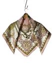 HERMES scarf silk PNK all over pattern ladies