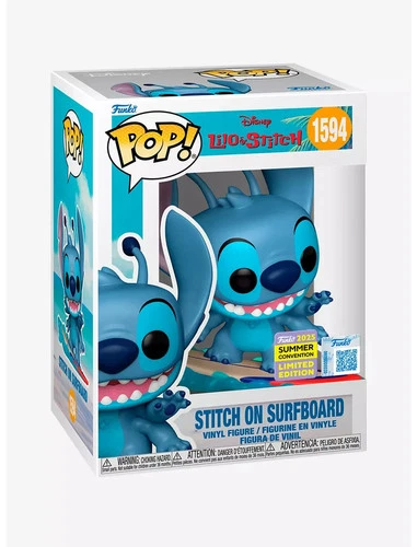 Funko Pop! Disney Lilo & Stitch Surfboard Stitch Limited Edition (#1594) - New