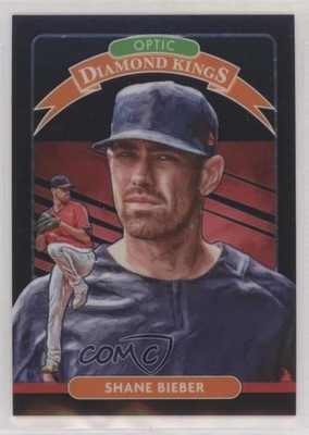 2020 Panini Donruss Optic Diamond Kings Black Stars Prizm /125 Shane Bieber v1x
