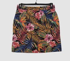 RAFAELLA Medium 8-10 Tropical Floral SKORT shorts  skirt 