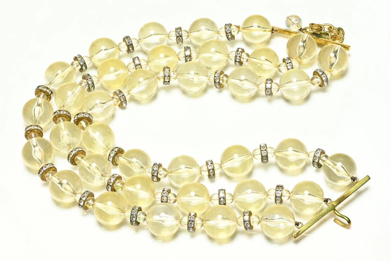 Collana Girocollo Vintage Runway Collezione Chanel Parigi 28 Cristalli Olografici