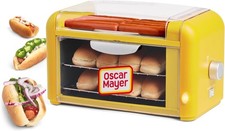 New Hot Dog Roller Bun Toaster Portable Adjustable Setting 2-Cooking Racks