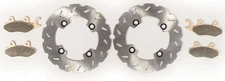 Brake Rotor & Brake Pads Yamaha Rhino 700 YXR700 2008-2013 Rear RipTide Disc