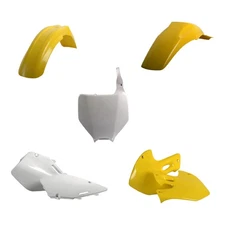 Polisport MX Plastic Kit for Suzuki RMZ 250 (2004-06) Motocross, Yellow/White