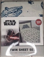 NEW Star Wars Millennium Falcon Twin Soft Sheet Set Disney