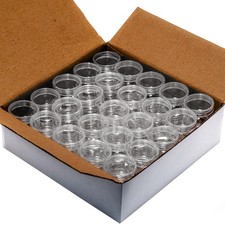 200 Pack 5 Gram Clear Jars with Lids Cosmetic Containers Make Up BPA Free