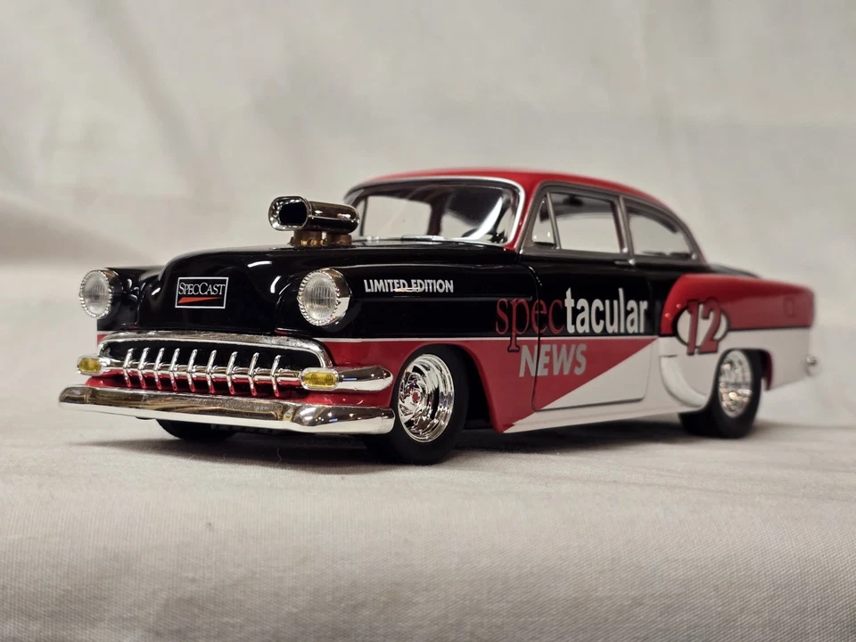 Spec Cast Spectacular News # 12 1954 Chevy Coupe Rod  - Image 4 of 4