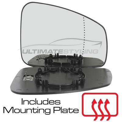 Wing Mirror Glass Renault Laguna Mk3 2007-2012 Heated Aspherical Drivers Side