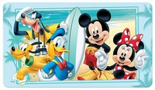 Disney Mickey Mouse Summer Fun Decorative Bathtub Mat for Kids' Bathroom Deco...