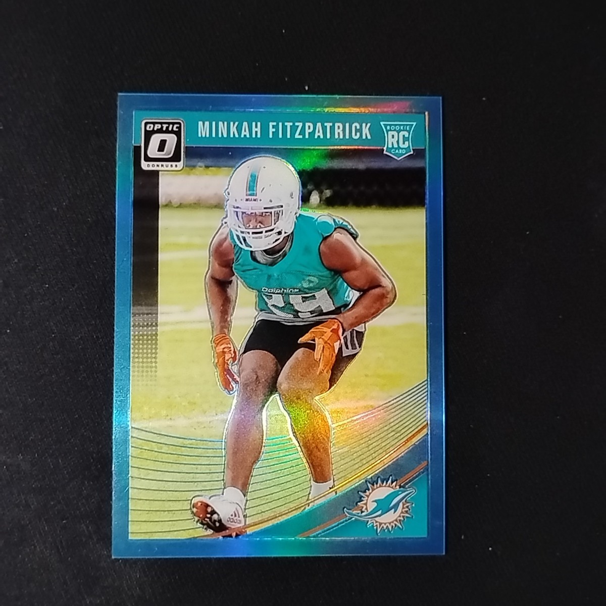 Minkah Fitzpatrick 2018 Panini Donruss Optic Aqua Prizm RC #103 /299 Dolphins
