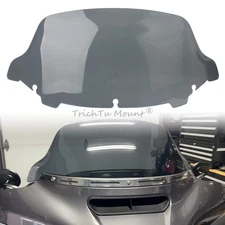 10.5" Wave Windshield Windscreen Smoke For Harley Electra Glide FLHTK 2014-2024