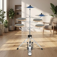 Silent Drum Set for Practice, 5 Drum Pad Set ...