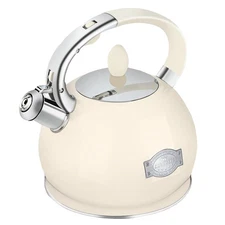Tea Kettle for Stovetop Induction Whistling Tea Kettles 2.64 Quart Retro Food...