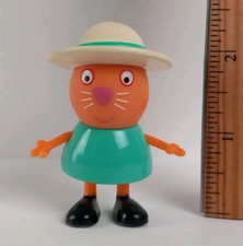 Peppa Pig Candy Cat in Hat 2.5" Jazwares 2003 from Picnic Time Set Orange Kitten