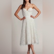 Tadashi Shoji CDY24093MD - Linley Embroidered Tulle Midi Evening Dress 478 NWT