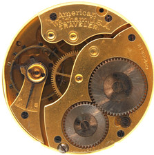 1918 WALTHAM POCKET WATCH MOVEMENT 21855489 GRADE: TRAVELER 16s 7j PE3 