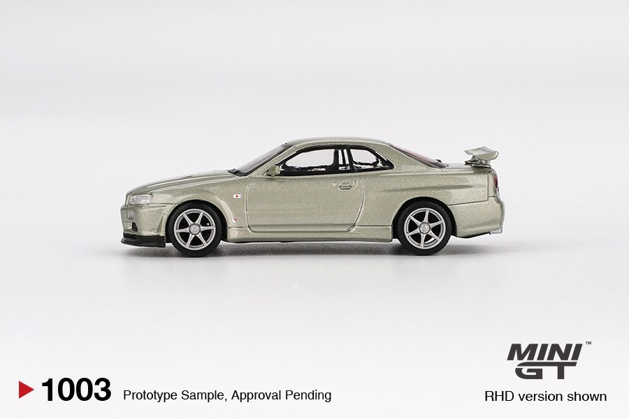 Mini GT 1:64 Nissan GT-R (R34) V-Spec II Nür Millenium Jade #1003