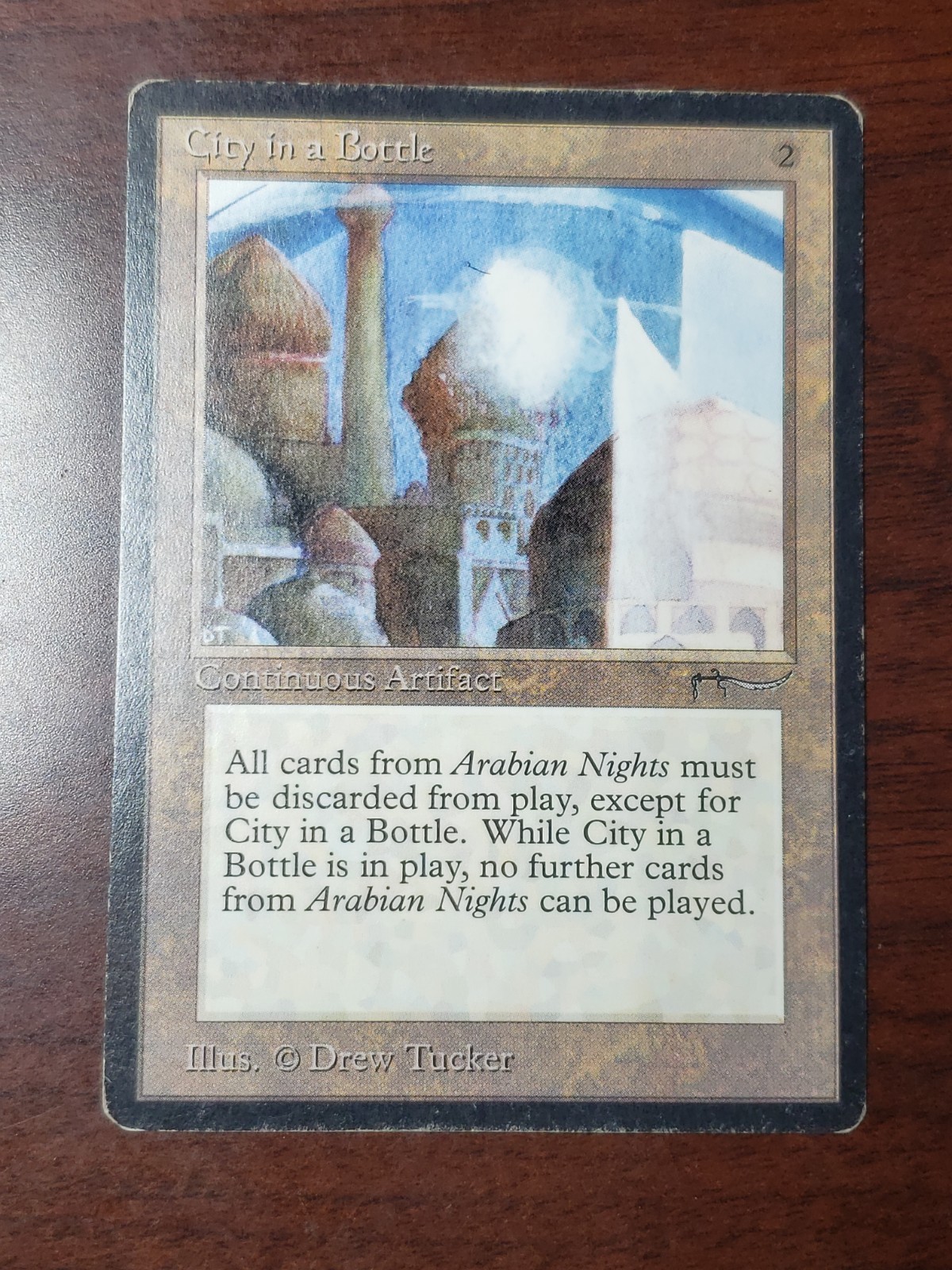 MTG City in a Bottle Arabian Nights MP Adult Owned Vintage Magic