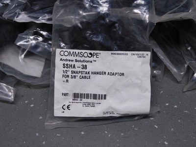 (90) CommScope Andrew SSHA-38  1/2'' SnapStack Hanger Adapters for 3/8 Cable